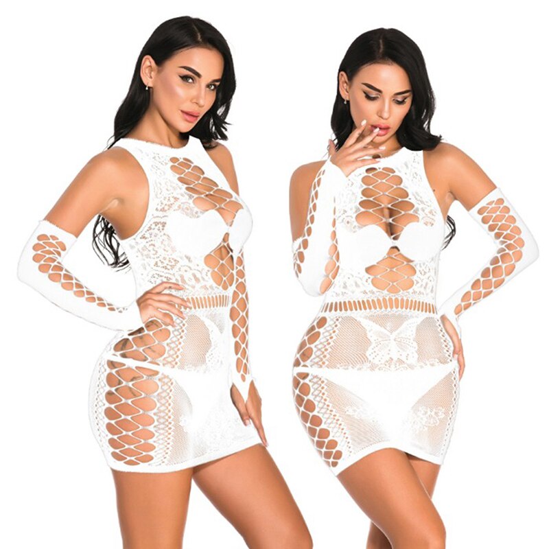 Women's Sexy Lingerie Exotic Lace Nightdress Dress