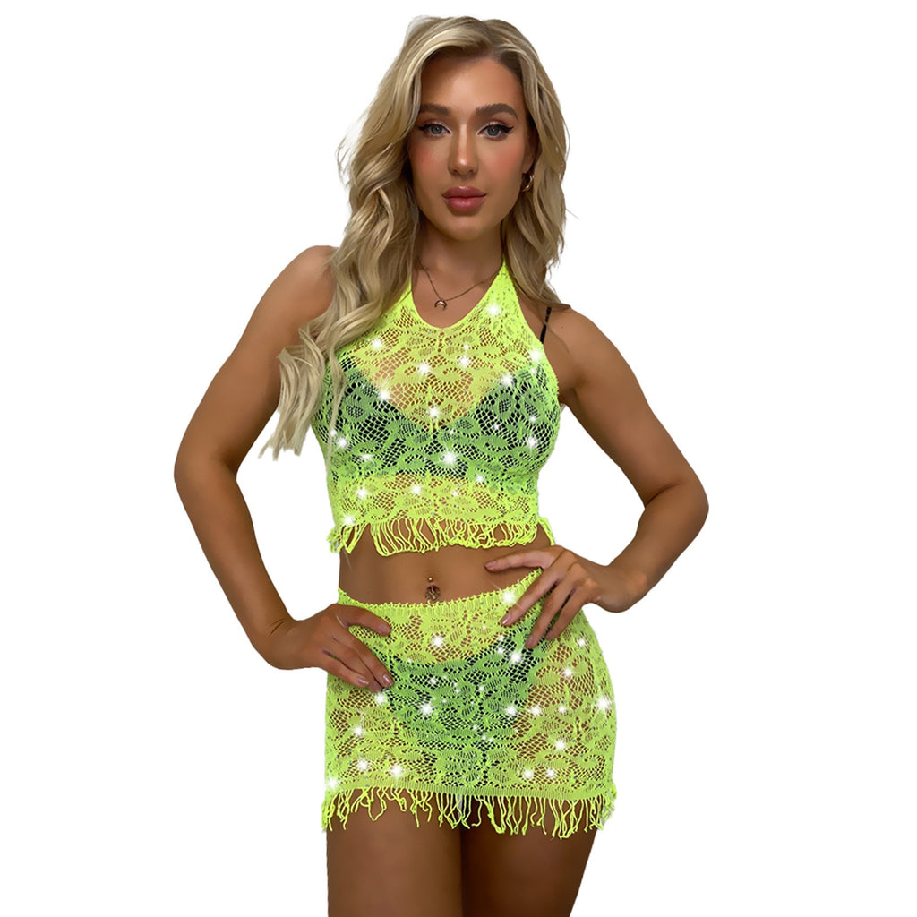 Hot Erotic Lingerie Female Two-Piece Temptation Set