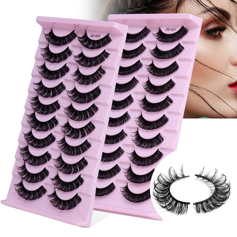 10 Pairs Of Multi-Layer Thick Mink Like Eyelashes