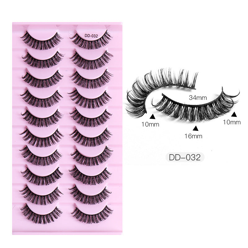 10 Pairs Of Multi-Layer Thick Mink Like Eyelashes