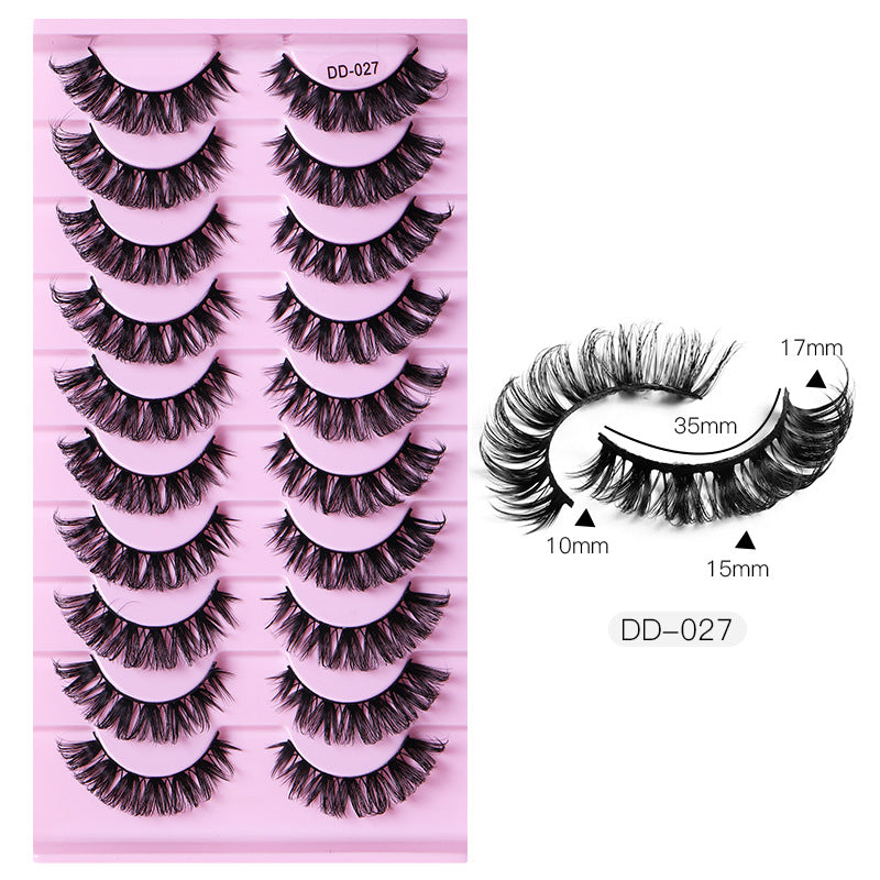 10 Pairs Of Multi-Layer Thick Mink Like Eyelashes