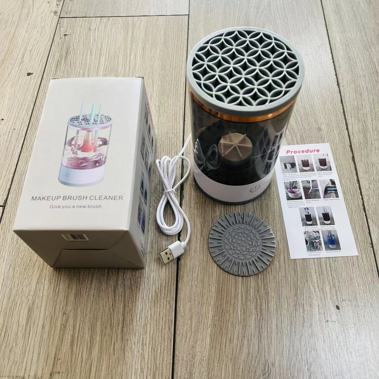 Automatic makeup brush cleaner electric washing and drying integrated multifunctional makeup cleaner