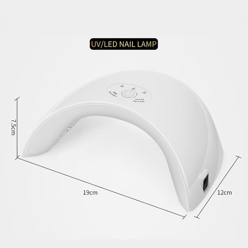 36W Led UV Lamp Nail dryer 12pcs LED Nail Lamp for Nail Gel Polish Manicure With Timer button Sensor Nail Art Tools