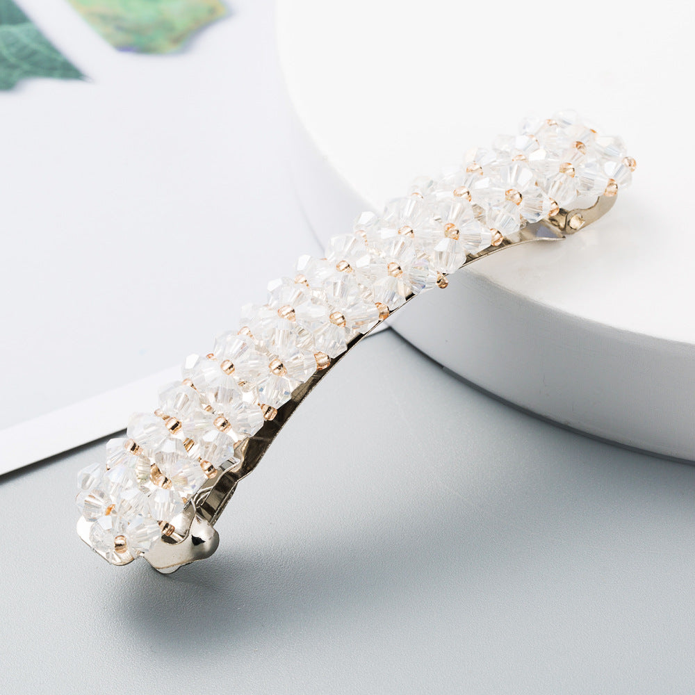 Crystal Beaded Simple Hair Clip