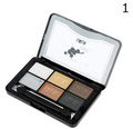 6 Color Eye Shadow Powder Makeup Palette Shimmer Metallic Glitter