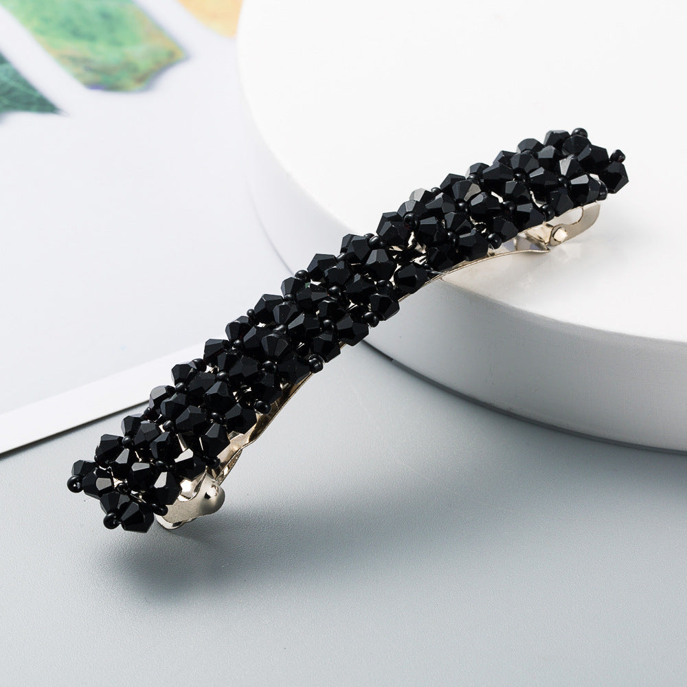 Crystal Beaded Simple Hair Clip